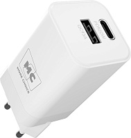 MORE CHOICE (4620202555755) NC85 1USB+1Type-C 3.0A PD 20W+QC3.0 White СЗУ