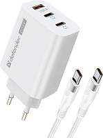 DEFENDER (83681) СЗУ UPС-60 65W, USB A+C+С, кабель Type-C СЗУ