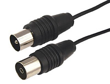 REXANT (17-5011) TV удлинитель 1.5М черный Антенный кабель REXANT (17-5011) TV удлинитель 1.5М черный