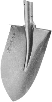 СИБРТЕХ Лопата штыковая, 225х295 мм, углубленная, рессорная сталь, 0,7 кг, без черенка// 61322 Лопата
