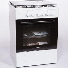 VESTA Valencia VGE 50 10-E Белый Ex Комбинированная плита