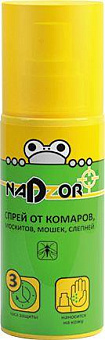 NADZOR Спрей от комаров и мошек, 100мл, ISK001N Спрей от комаров и мошек