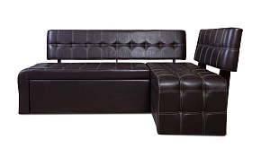 БИТЕЛ ПРАГА Венге/Борнео Умбер (шоколад) Диван кухонный угловой