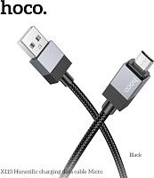 HOCO (6942007646789) X110m для micro USB , 1 м, Black Кабель HOCO (6942007646789) X110m для micro USB , 1 м, Black