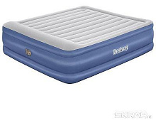 BESTWAY Матрас надувной Queen со встроенным электронасосом 203*193*56 см 67692 Матрас надувной
