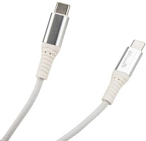 ELTRONIC Кабель Type-C to Type-C 2.0м ( 1-39) 3.0A/60W TPE оплетка (белый) в пакете
