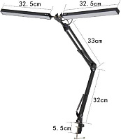 СПУТНИК SDL224 черный Светильник настольный