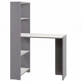 МЕБЕЛЬ-КОМПЛЕКС ЛАЙТ Стол-стеллаж рабочий Серый шифер/Белый Модульная мебель