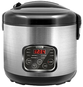 CENTEK CT-1490 черный/стальной Мультиварка