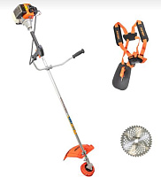 ХОПЕР 033 (диск 40 зуб., ремень на 2 плеча, трим. головка) (2 коробки) Триммер Бензиновый