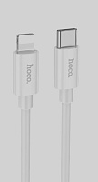 HOCO (6931474783189) X87i PD USB PD 20W USB-Lightning 8-pin , силикон 1м - белый Кабель