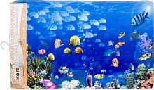 РЫЖИЙ КОТ Mat-AQUA коврик из микрофибры "Аквариум" 50*80см (000486)