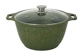 KUKMARA к41tsml а/пр литая 4,0л стекл/кр Trendy style malachite Кастрюля KUKMARA к41tsml а/пр литая 4,0л стекл/кр Trendy style malachite