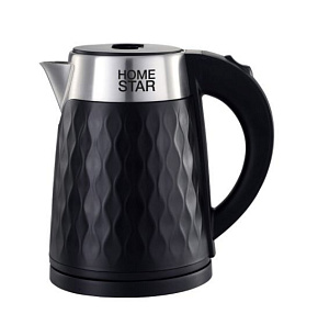 HOMESTAR HS-1021 black (1,7л. металл/пластик) Чайник электрический