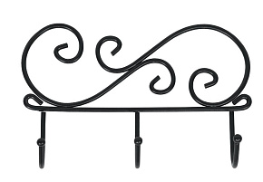 ЗМИ Кружева 3 Черная ВН 275 Вешалка настенная