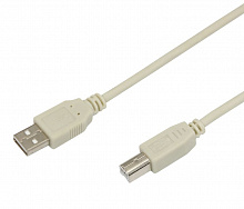 REXANT (18-1104) КАБЕЛЬ USB (ШТ. USB B - ШТ. USB A) 1.8 МЕТРА, СЕРЫЙ Кабель USB