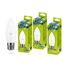 ERGOLUX (13170) LED-C35-9W-E27-3K Лампа светодиодная
