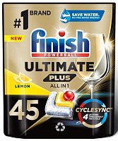 FINISH Ultimate Plus All in 1 Lemon 45шт Таблетки для ПММ