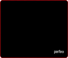 PERFEO (PF_D0715) "Black" "Красный" Коврик для мыши