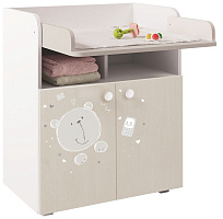POLINI Комод Polini kids French 1270, Teddy, белый-дуб пастельный (2кор) Комод