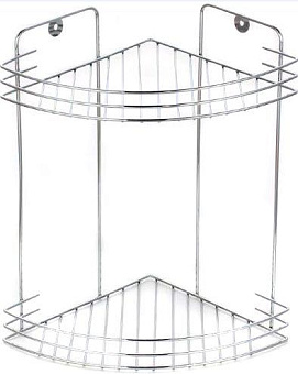 РЫЖИЙ КОТ Полка угловая двухъярусная W2672С-2 (005393) Полка угловая