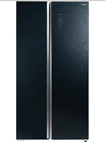 БИРЮСА SBS 541 TBG 541л текстурированное черное стекло Холодильник