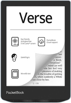 POCKETBOOK 629 Verse Bright Blue (PB629-2-WW) Электронная книга