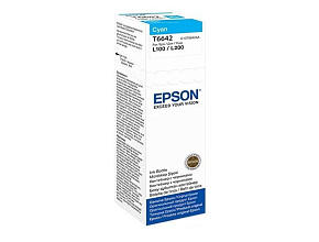 EPSON T6642 голубой для L100 (C13T66424A) чернила для принтера