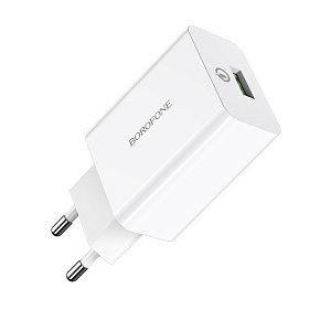 BOROFONE (6931474702487) BA21A QC3.0 для Type-c - белый СЗУ