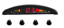 INTERPOWER IP-416 BLACK 4 датчика (19 mm) Датчик парковки