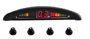 INTERPOWER IP-416 BLACK 4 датчика (19 mm) Датчик парковки