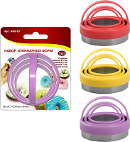 MULTIDOM Набор кулинарных форм 3 шт 4,5см, 6см, 7см (для печенья) AN8-19 Набор кулинарных форм MULTIDOM Набор кулинарных форм 3 шт 4,5см, 6см, 7см (дл