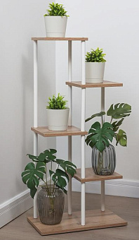 ЗМИ Подставка для цветов "Шафран 15Л" белый ПДЦШ15Л Б Подставка для цветов