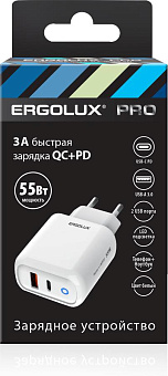 ERGOLUX (15293) ELX-РA03QC-C01 белый СЗУ
