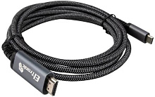 ELTRONIC Кабель Type-C to HDMI 2.0м ( 1-62) 4к 60Гц нейлоновая оплетка (серый)