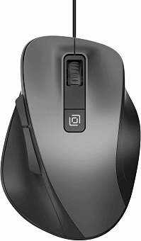 OKLICK Мышь Оклик 504M черный/серый оптическая 3600dpi silent USB 6but (2004741)