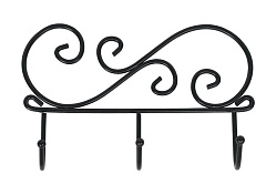 ЗМИ Кружева 3 Черная ВН 275 Вешалка настенная