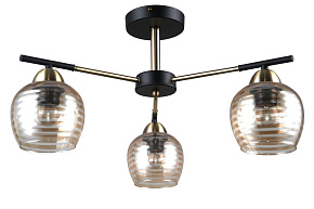 ESCADA 1123/3P E27*40W Antique brass/Black Светильник потолочный