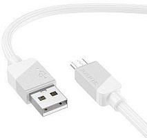BOROFONE (6941991114052) BX107m , для micro USB , 1 м White Кабель