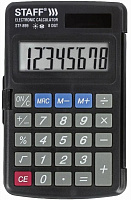 STAFF Калькулятор STF-899, 8-разрядный, черный