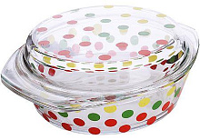 LORAINE 31037 1,5л Кастрюля LORAINE 31037 прозрачный/красный/зеленый