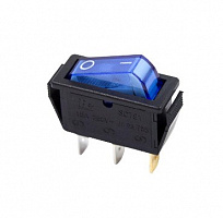 REXANT (36-2211) выключатель клавишный (RWB-404, SC-791, IRS-101-1C) синий (100) Выключатель клавишный