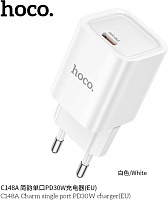 HOCO (6942007630306) C148A 1Type-C PD 30W быстрая зарядка , White СЗУ
