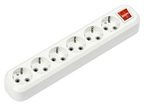 SMARTBUY (SBE-16-6-00-ZS) колодка 4 гнз. 16а/3,5квт, с заземлением колодка