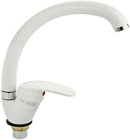 САНАКС 13081 Смеситель для кухни, шаровый, боковой, поворотный излив, цвет БЕЛЫЙ КАМЕНЬ Смесители