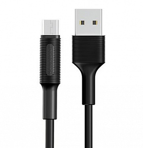 BOROFONE (6957531081654) BX1 USB (m)-microUSB (m) 1.0м - черный Кабель microUSB