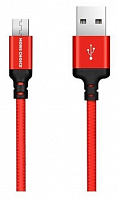 More choice K12m Дата-кабель USB 2.1A для micro USB - 1м Red Black Кабель