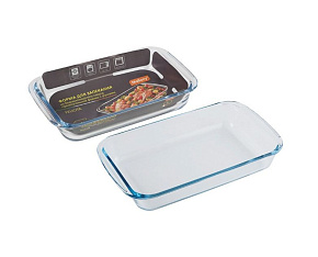 MALLONY Felicit, объем 1,6 л, из боросиликатного стекла, прямоуг формы, с ручками (007180) Форма для запекания MALLONY Felicit, объем 1,6 л, из бороси