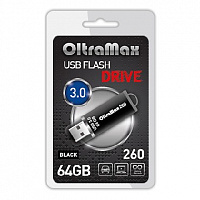 OLTRAMAX OM-64GB-260-Black 3.0 черный флэш-накопитель