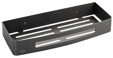 GFMARK 78362 Полочка 22 см одинарная прямоугольная, литая, ГРАФИТ, из нержавеющей стали марки SUS 304 полочка